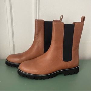 J. Crew Brown Chelsea Boots (Size 12)